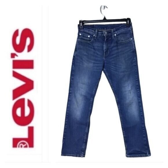 Levis 553 Men Relaxed Fit Straight Leg Jeans Size 30 Western Classic Blue - Picture 2 of 10